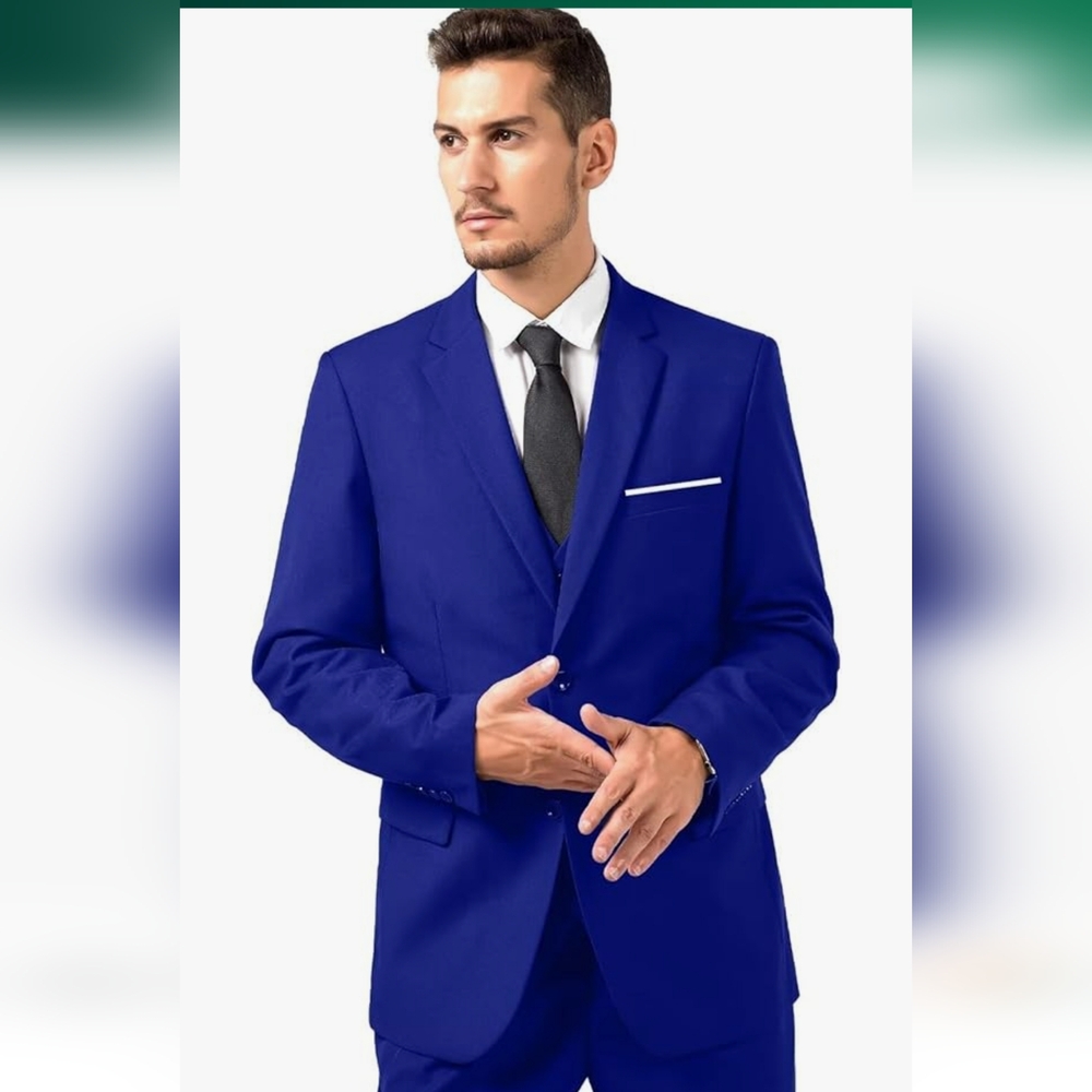 Lynerun Slim Fit Formal 2 Button Blazer Jackets Men Sports Coat Size 2XL NWOT